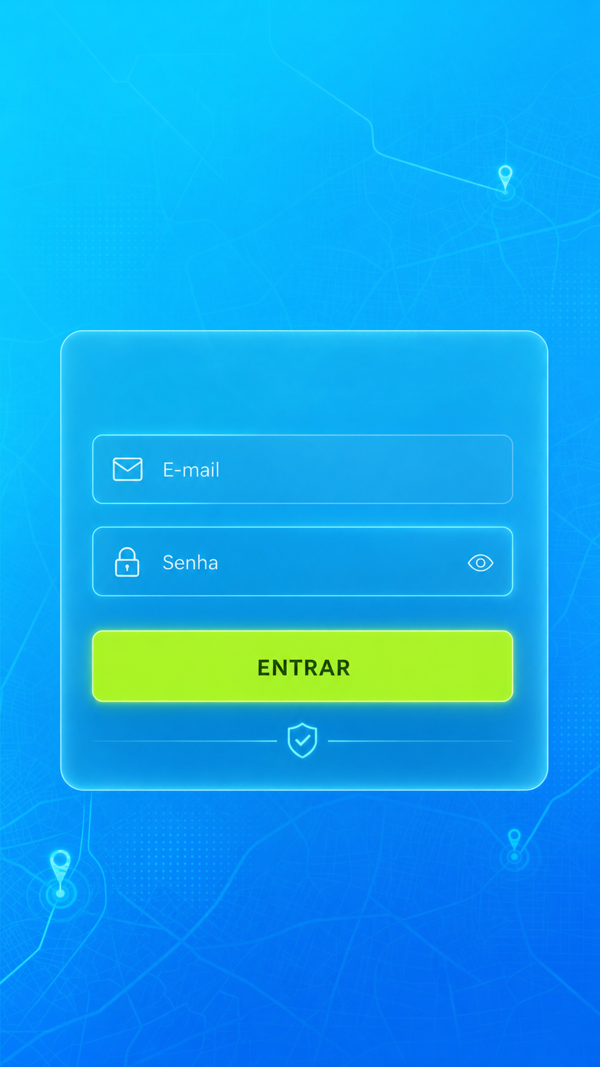 Tela de login do aplicativo Go Direction